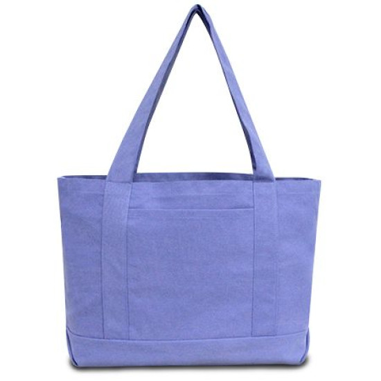 Seaside Cotton Pigment Dyed Boat Tote Bag by Duffelbags.com