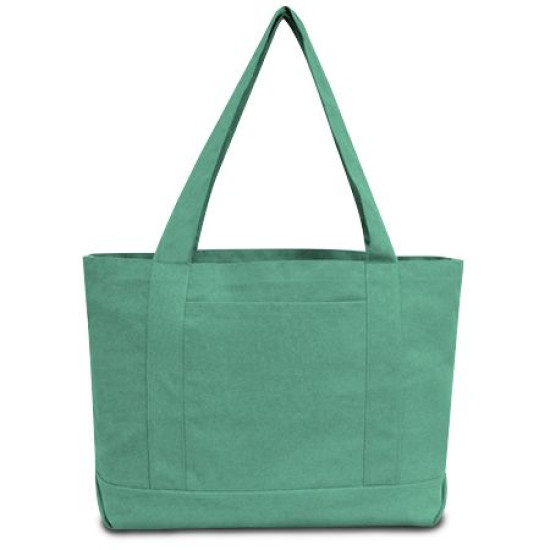 Seaside Cotton Pigment Dyed Boat Tote Bag by Duffelbags.com