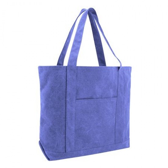 Seaside Cotton Pigment Dyed XL Canvas Boat Tote Bag by Duffelbags.com