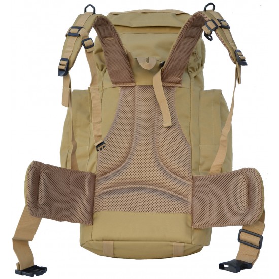 Tactical Large Tan Hiking Backpack  by Duffelbags.com