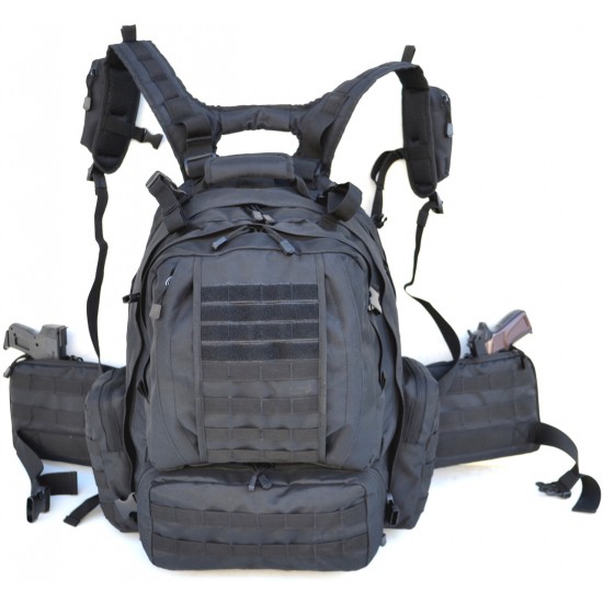 Black Tactical 3 Day Military Tactical Combat Assault Pack  by Duffelbags.com