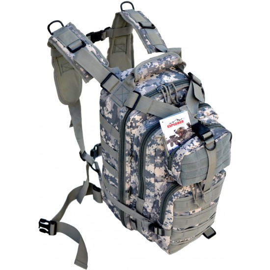 Digital Camo Tactical Backpack by Duffelbags.com