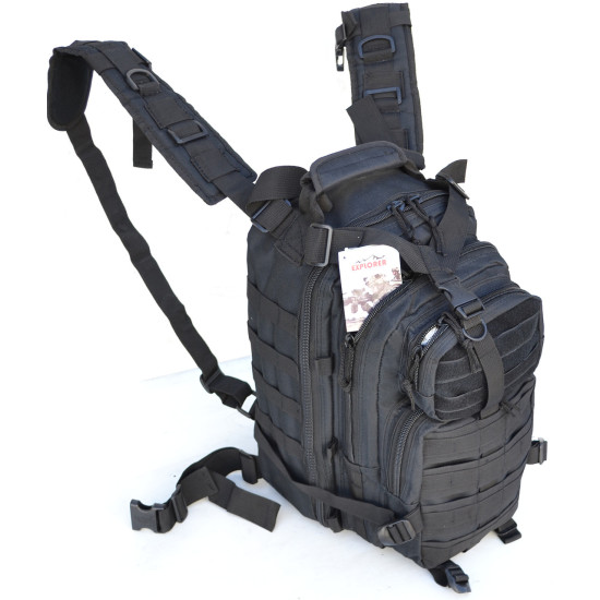 Black Tactical 72 Hour Combat Rucksack Backpack by Dufflebags.com Black Tactical 72 Hour Combat Rucksack Backpack by Duffelbags.com
