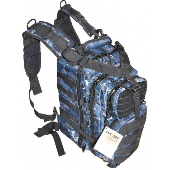 Navy Digital Tactical 72 Hours Combat Rucksack Backpack by Duffelbags.com
