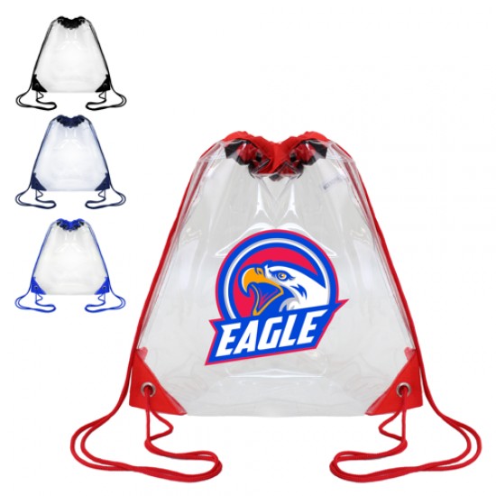 Clear Stadium Security Compliant Drawstring by Duffelbags.com