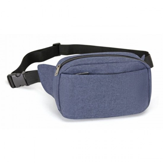 Heather Rounded 3 Pockets Fanny Pack by Duffelbags.com