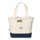 Newport Cotton Zippered Tote Bag by Duffelbags.com