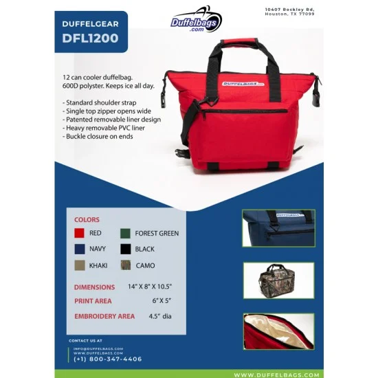Red 12 Pack Soft Cooler Bag