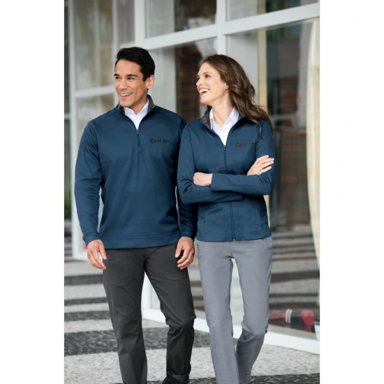 Port Authority® Vertical Texture 1/4-Zip Pullover by Duffelbags.com