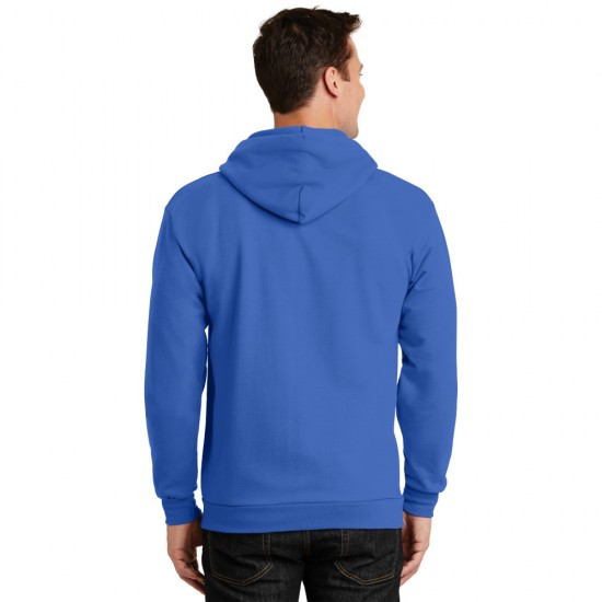 Port & Company® Essential Fleece Full-Zip Hooded Sweatshirt by Duffelbags.com
