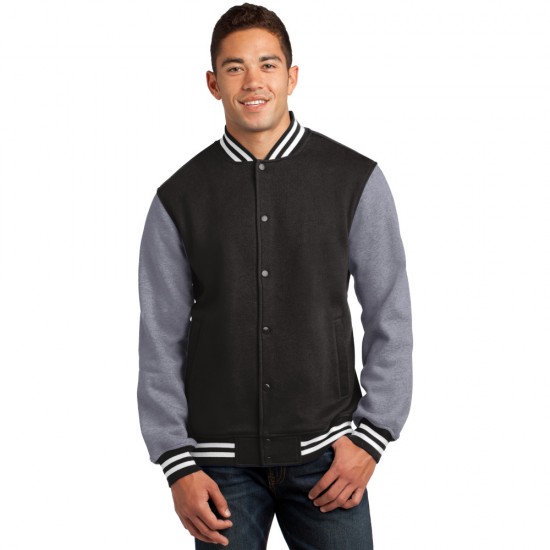 Sport-Tek® Fleece Letterman Jacket by Duffelbags.com