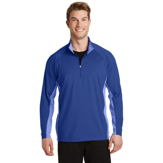 Sport-Tek® Sport-Wick® Stretch Contrast 1/2-Zip Pullover by Duffelbags.com