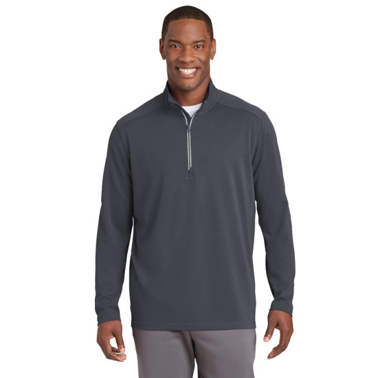 Sport-Tek® Sport-Wick® Textured 1/4-Zip Pullover by Duffelbags.com