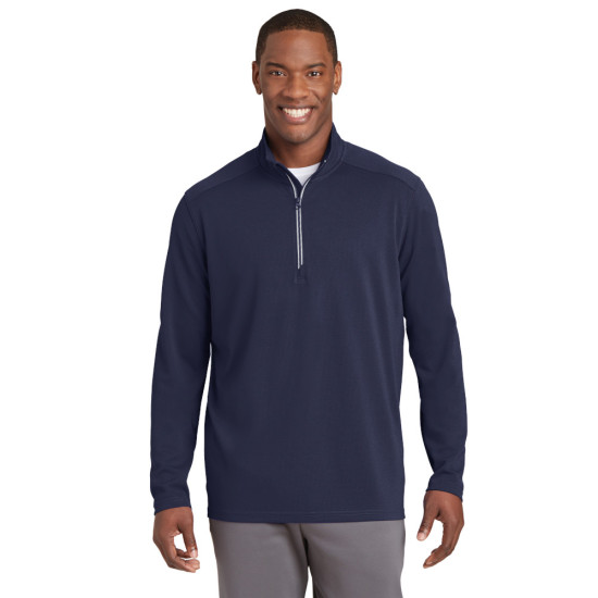 Sport-Tek® Sport-Wick® Textured 1/4-Zip Pullover by Duffelbags.com