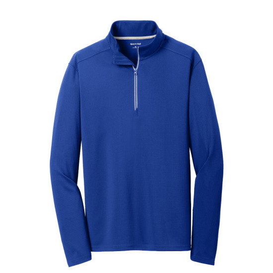 Sport-Tek® Sport-Wick® Textured 1/4-Zip Pullover by Duffelbags.com