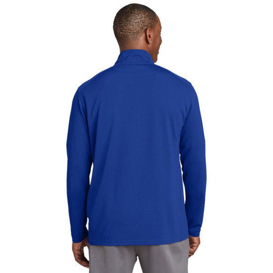 Sport-Tek® Sport-Wick® Textured 1/4-Zip Pullover by Duffelbags.com