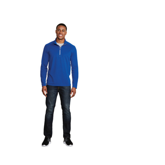 Sport-Tek® Sport-Wick® Textured 1/4-Zip Pullover by Duffelbags.com