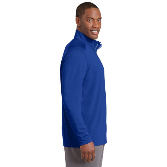 Sport-Tek® Sport-Wick® Textured 1/4-Zip Pullover by Duffelbags.com