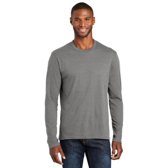 Port & Company ® Long Sleeve Fan Favorite ™ Blend Tee by Duffelbags.com