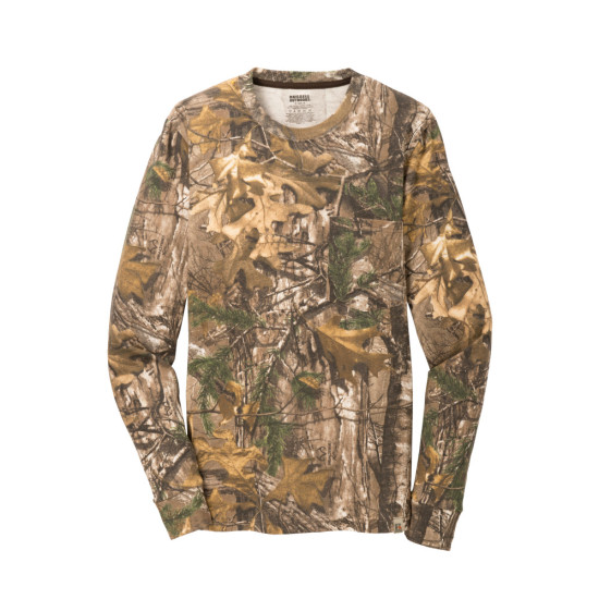 Russell Outdoors™ Realtree® Long Sleeve Explorer 100 Cotton T-Shirt with Pocket by Duffelbags.com