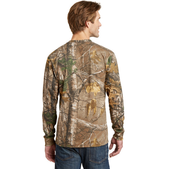 Russell Outdoors™ Realtree® Long Sleeve Explorer 100 Cotton T-Shirt with Pocket by Duffelbags.com