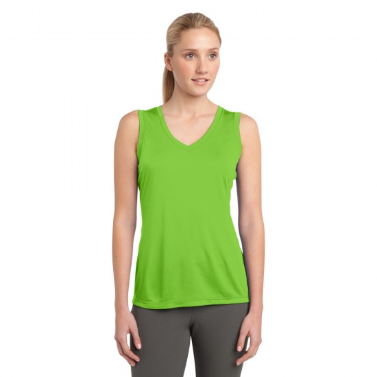 Sport-Tek® Ladies Sleeveless PosiCharge® Competitor™ V-Neck T by Duffelbags.com