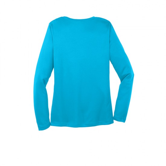 Sport-Tek® Ladies Long Sleeve PosiCharge® Competitor™ V-Neck Tee by Duffelbags.com