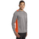 Sport-Tek® Long Sleeve Heather Colorblock Contender™ Tee by Duffelbags.com