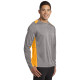 Sport-Tek® Long Sleeve Heather Colorblock Contender™ Tee by Duffelbags.com