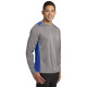 Sport-Tek® Long Sleeve Heather Colorblock Contender™ Tee by Duffelbags.com