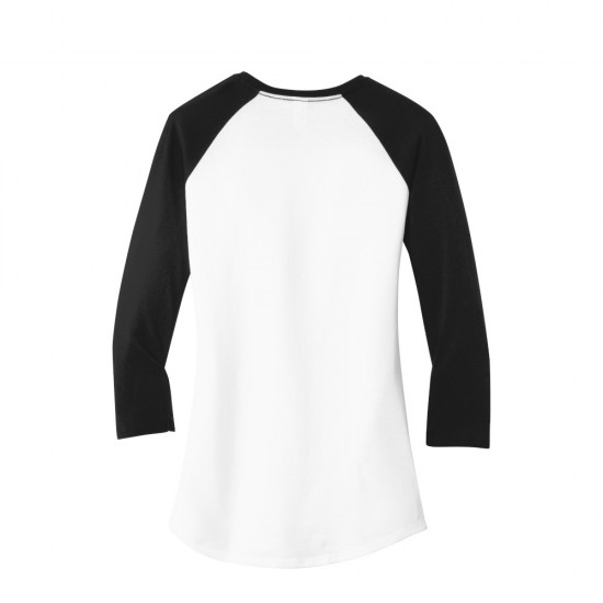District ® Women’s Fitted Very Important Tee ® 3/4-Sleeve Raglan by Duffelbags.com