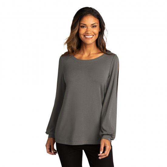 Port Authority ® Ladies Luxe Knit Jewel Neck Top by Duffelbags.com