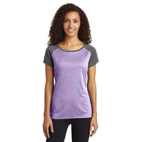 Sport-Tek® Ladies Heather-On-Heather Contender™ Scoop Neck Tee by Dufflebags.com Sport-Tek® Ladies Heather-On-Heather Contender™ Scoop Neck Tee by Duffelbags.com
