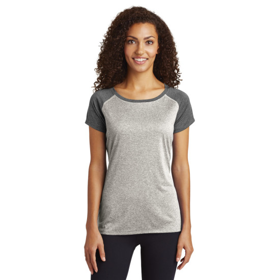Sport-Tek® Ladies Heather-On-Heather Contender™ Scoop Neck Tee by Dufflebags.com Sport-Tek® Ladies Heather-On-Heather Contender™ Scoop Neck Tee by Duffelbags.com