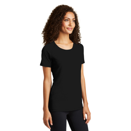 Sport-Tek® Ladies PosiCharge® Tri-Blend Wicking Scoop Neck Raglan Tee by Duffelbags.com