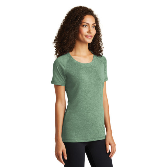 Sport-Tek® Ladies PosiCharge® Tri-Blend Wicking Scoop Neck Raglan Tee by Duffelbags.com