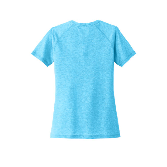 Sport-Tek® Ladies PosiCharge® Tri-Blend Wicking Scoop Neck Raglan Tee by Duffelbags.com