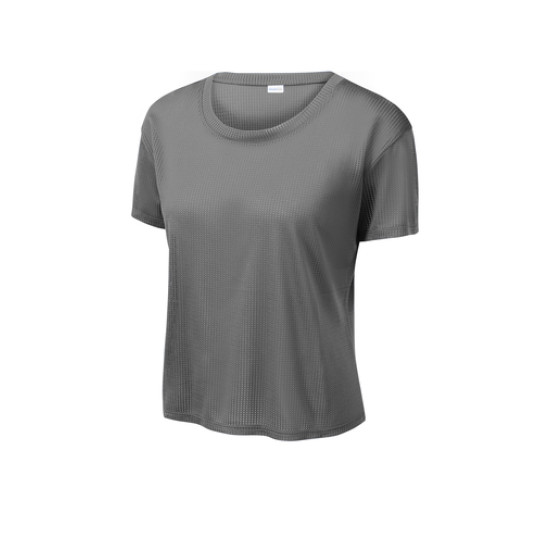 Sport-Tek ® Ladies PosiCharge® Draft Crop Tee by Duffelbags.com