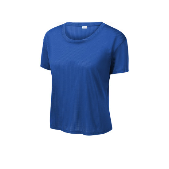 Sport-Tek ® Ladies PosiCharge® Draft Crop Tee by Duffelbags.com