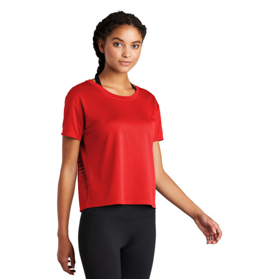 Sport-Tek ® Ladies PosiCharge® Draft Crop Tee by Duffelbags.com