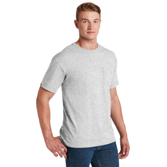 JERZEES® - Dri-Power® Active 50/50 Cotton/Poly Pocket T-Shirt by Duffelbags.com