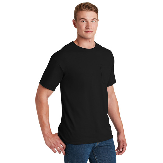 JERZEES® - Dri-Power® Active 50/50 Cotton/Poly Pocket T-Shirt by Duffelbags.com