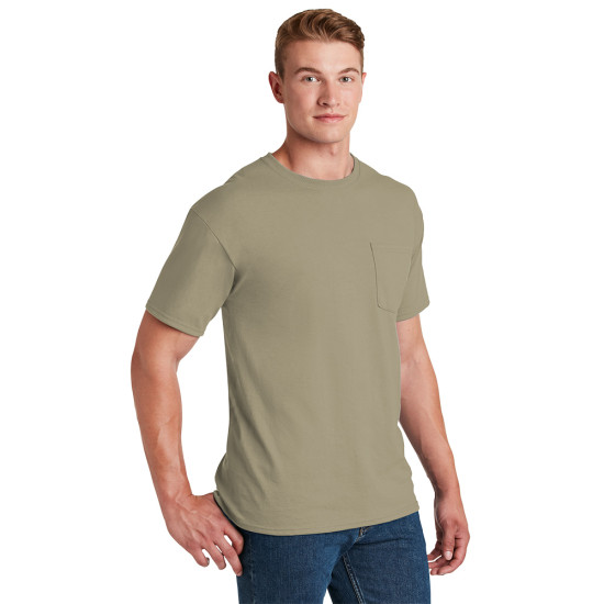 JERZEES® - Dri-Power® Active 50/50 Cotton/Poly Pocket T-Shirt by Duffelbags.com