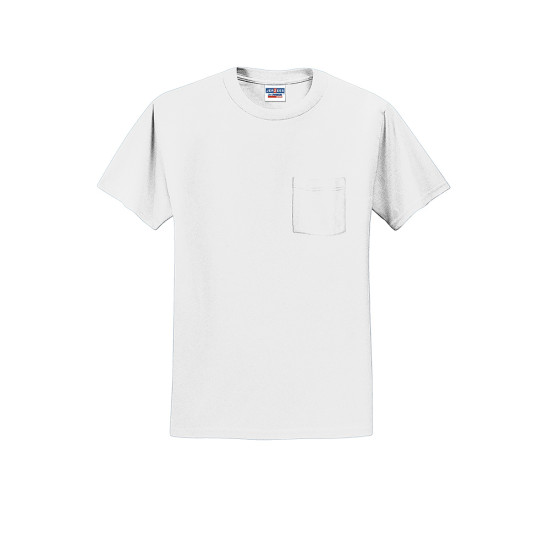 JERZEES® - Dri-Power® Active 50/50 Cotton/Poly Pocket T-Shirt by Duffelbags.com