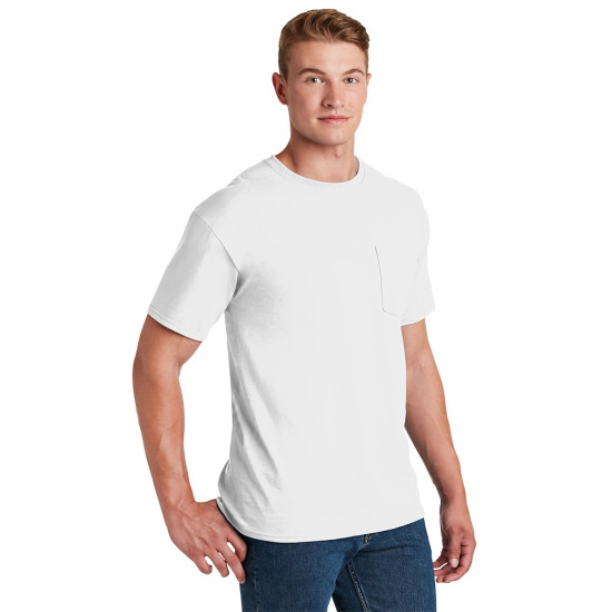 JERZEES® - Dri-Power® Active 50/50 Cotton/Poly Pocket T-Shirt by Duffelbags.com