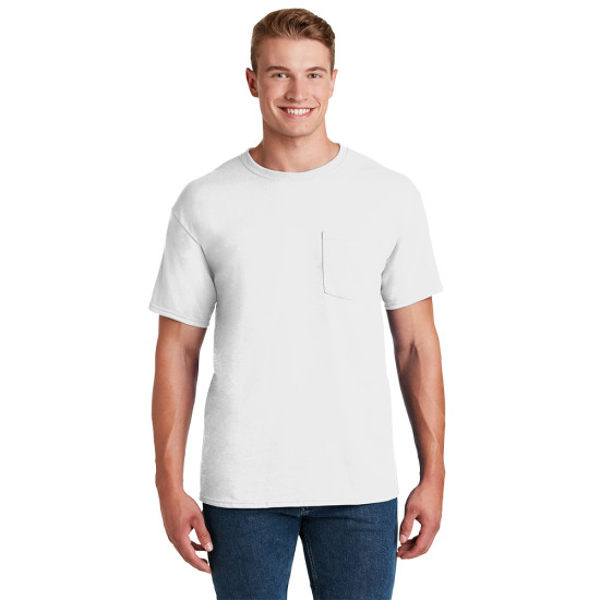 JERZEES® - Dri-Power® Active 50/50 Cotton/Poly Pocket T-Shirt by Duffelbags.com