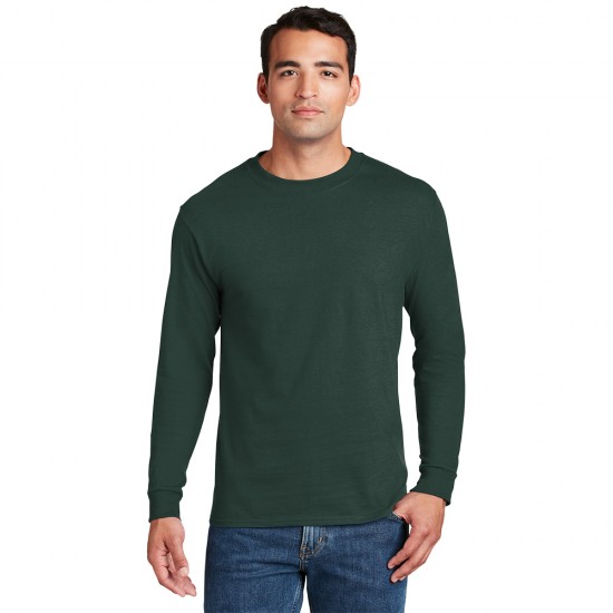 Hanes® Beefy-T® - 100 Cotton Long Sleeve T-Shirt by Duffelbags.com