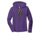 Anvil® Ladies 100 Combed Ring Spun Cotton Long Sleeve Hooded T-Shirt by Duffelbags.com