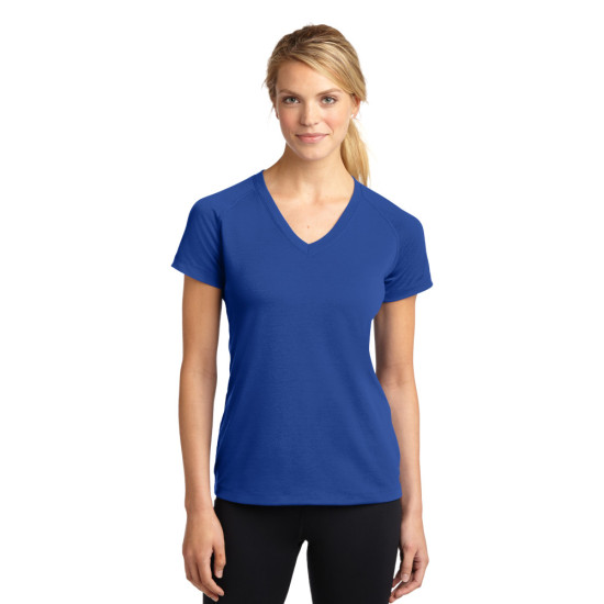 Sport-Tek® Ladies Ultimate Performance V-Neck by Duffelbags.com