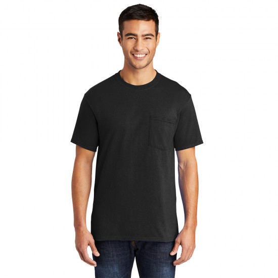 Port & Company® Core Blend Pocket Tee by Duffelbags.com